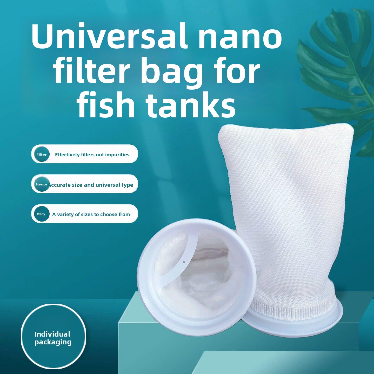 Aquael Filter Fzn - Confezione da 3 Pezzi di Calzini