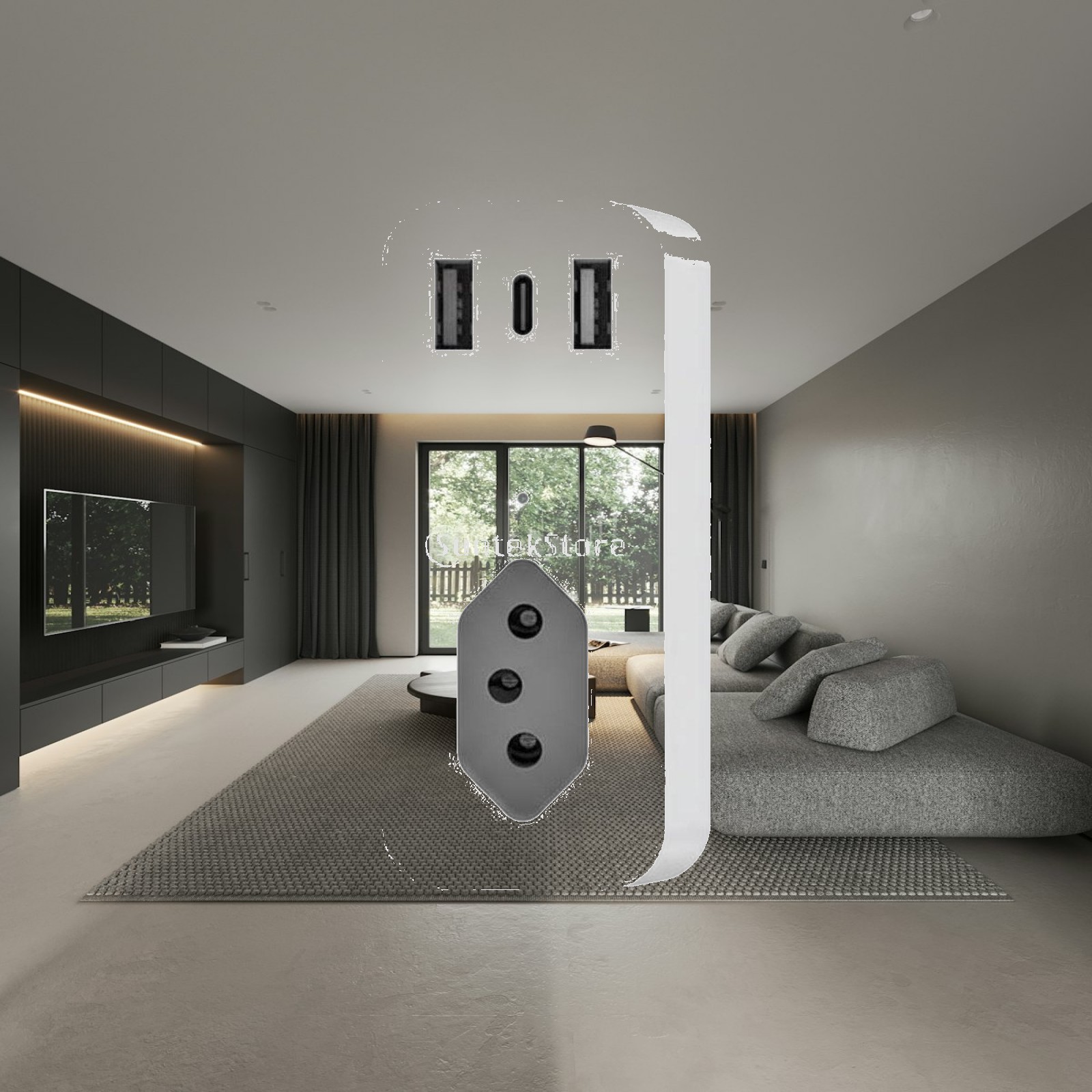 Timer Dual Outlet - Presa intelligente con attivazione vocale per