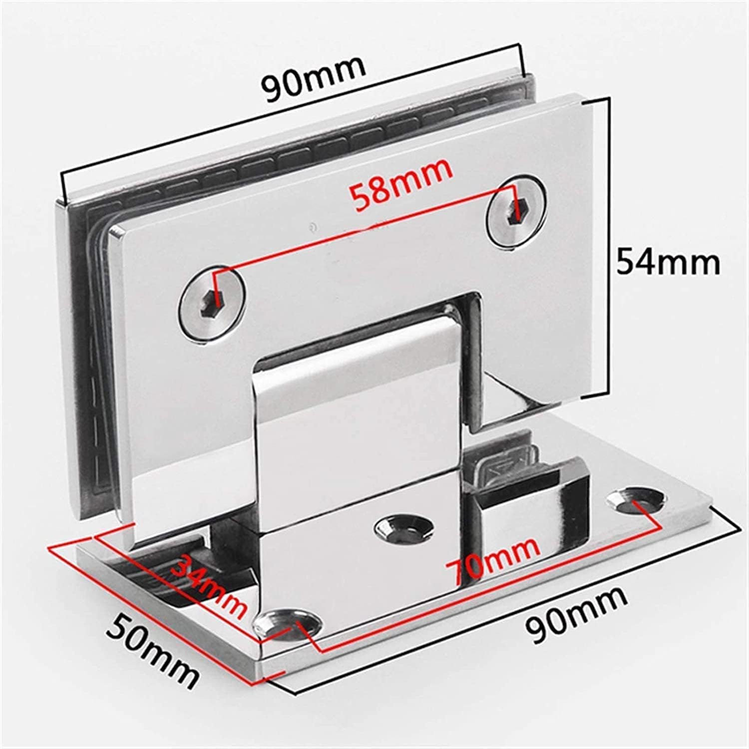 Cerniera in acciaio inossidabi - Glass Door Hinge recensione e prezzo